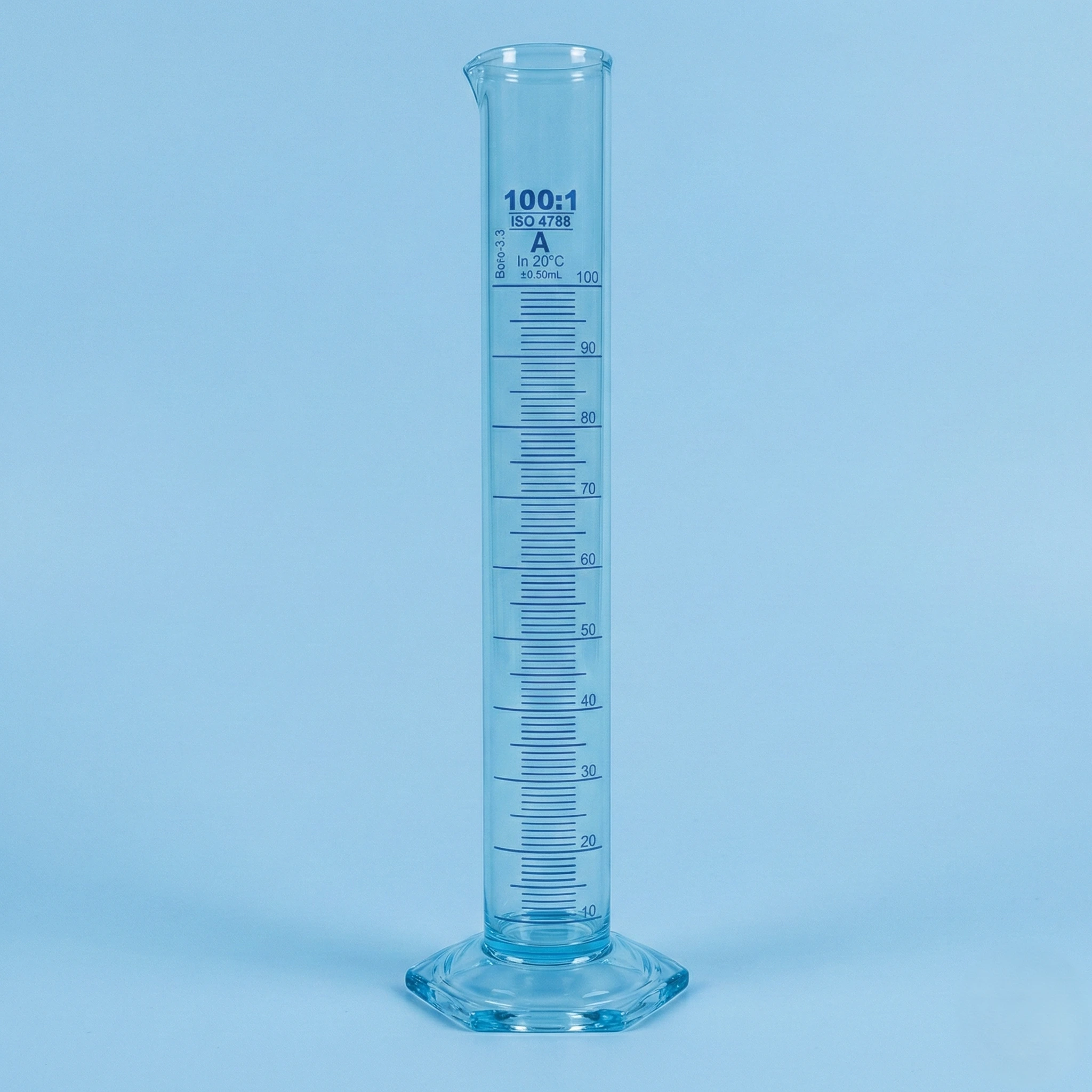 Measuring Cylinders Class A With Hex Base