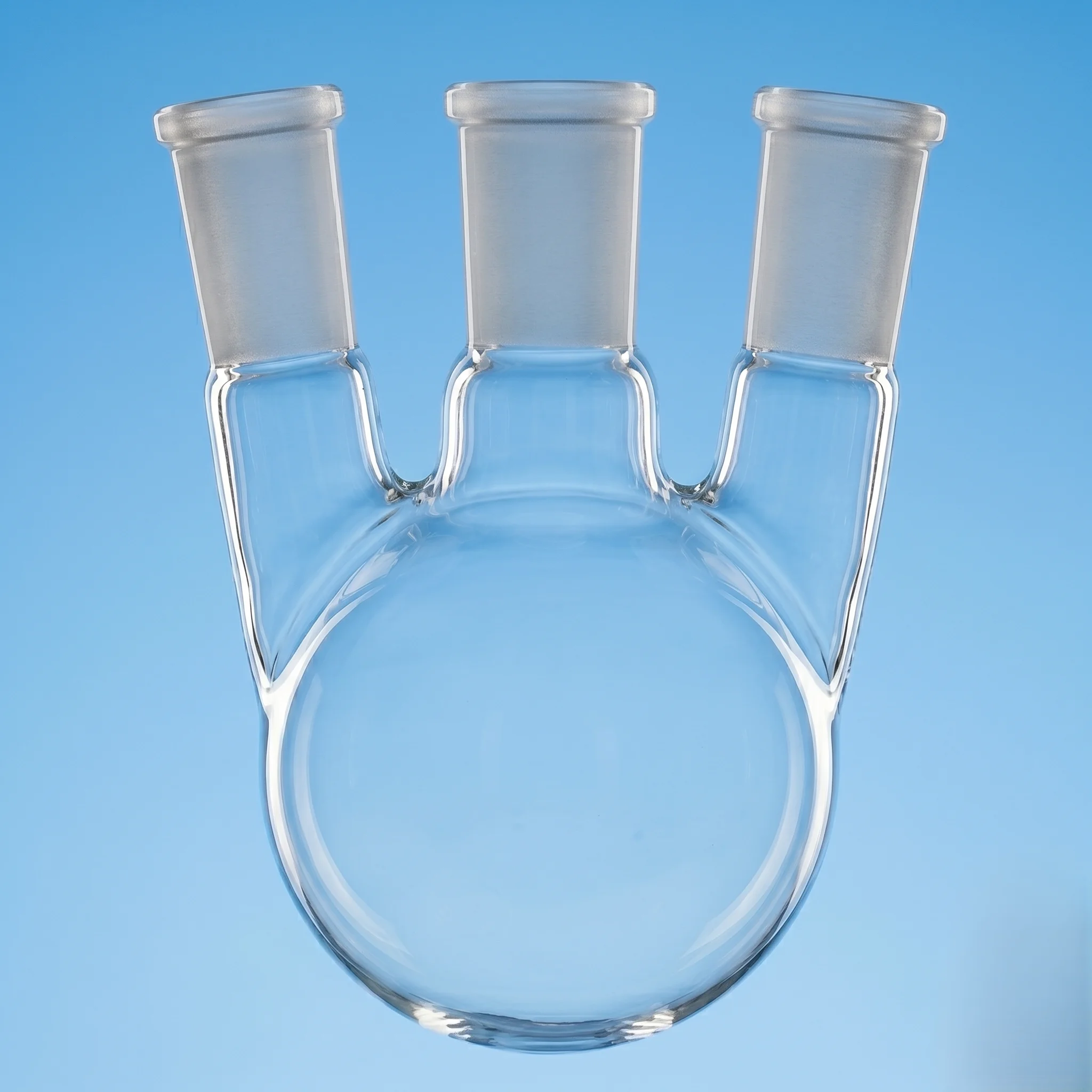 Flasks - Distilling Round Bottom With Three Necks,