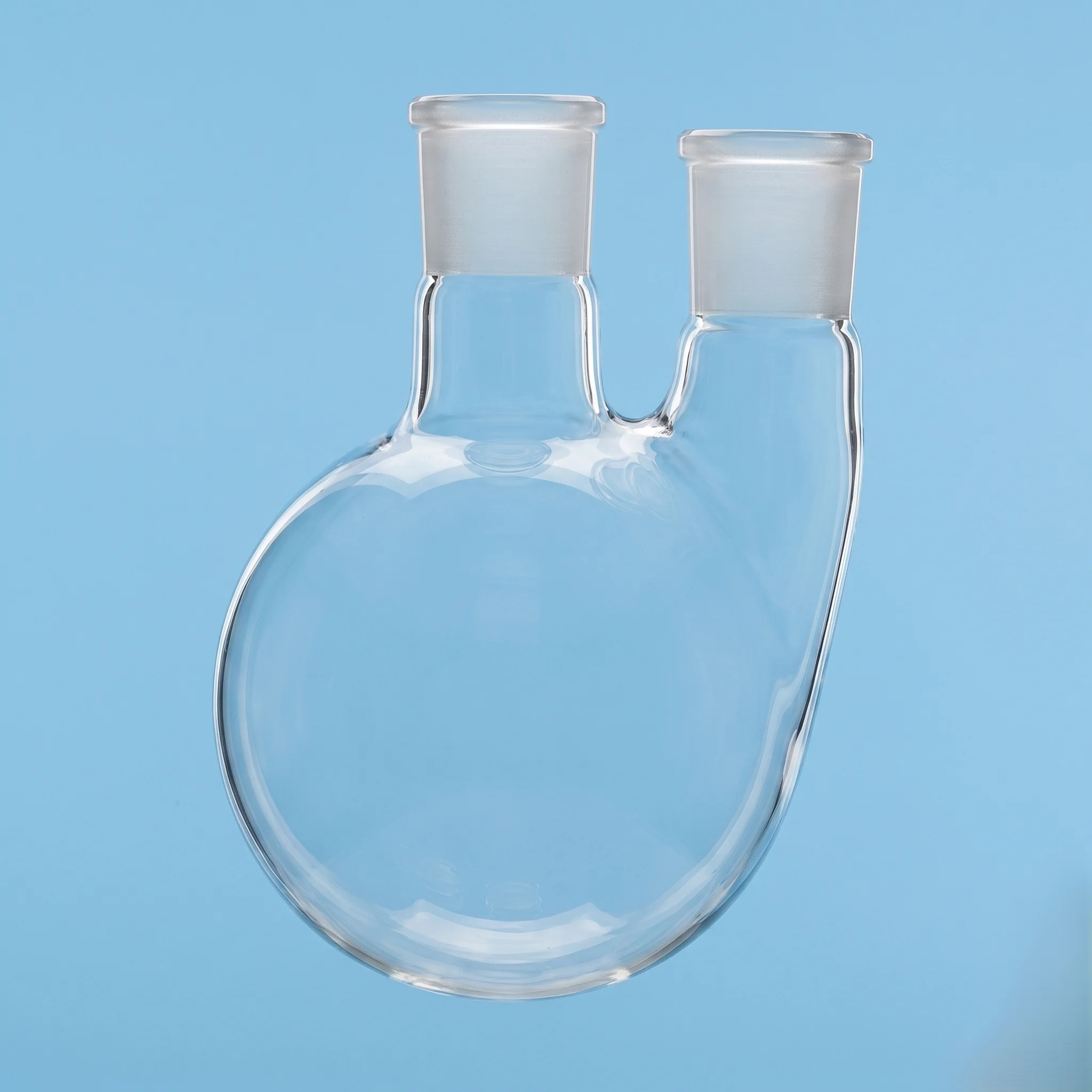 Flasks - Distilling, Round Bottom With Two Necks, Parallel