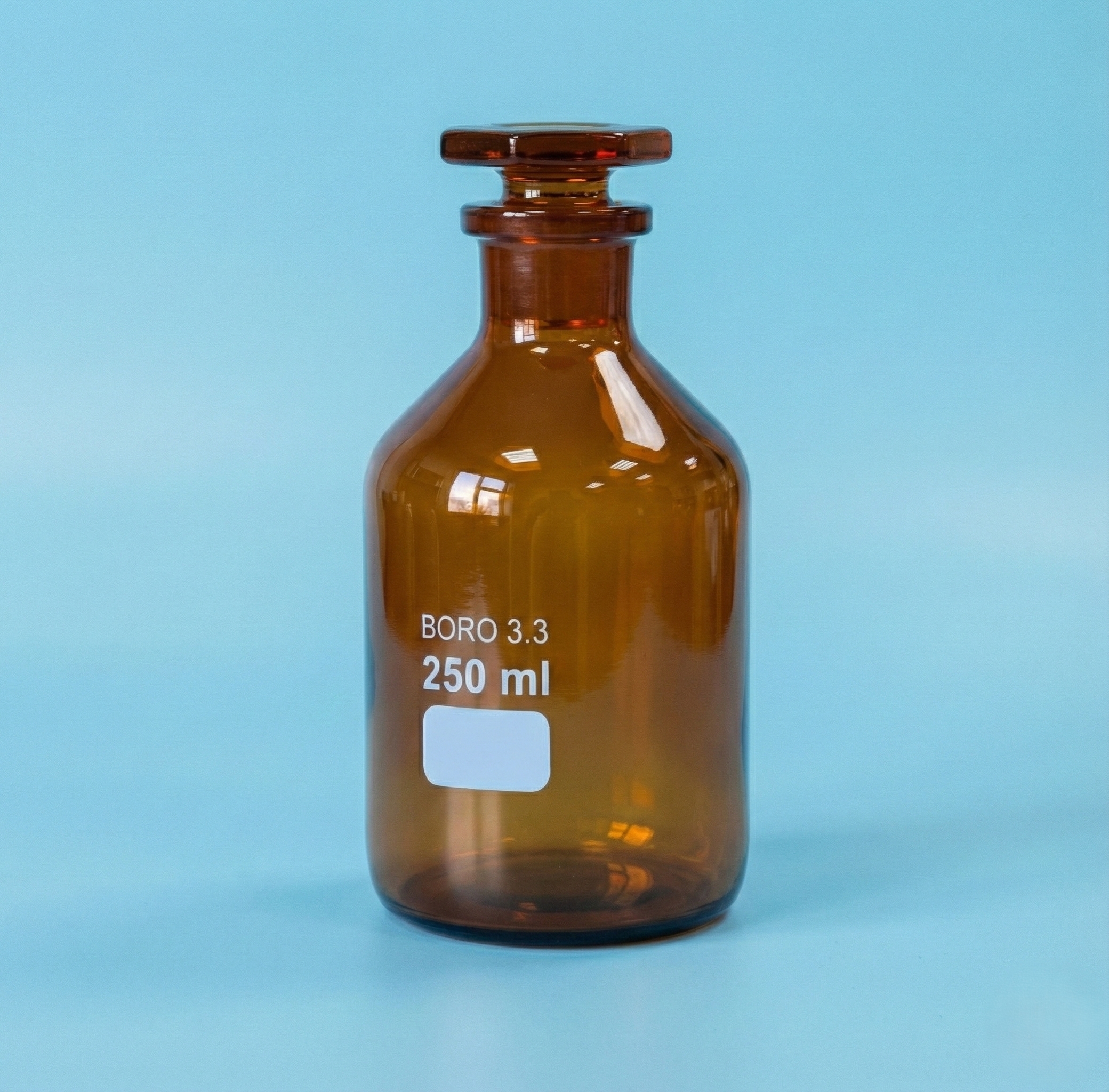 REAGENT BOTTLES (Amber Glass) - Premium laboratory glassware from Yash Instrument Company