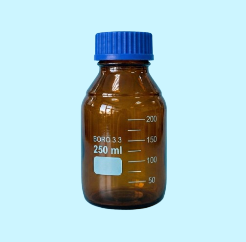 REAGENT BOTTLE (SCREW CAP, AMBER GLASS) - Premium laboratory glassware from Yash Instrument Company